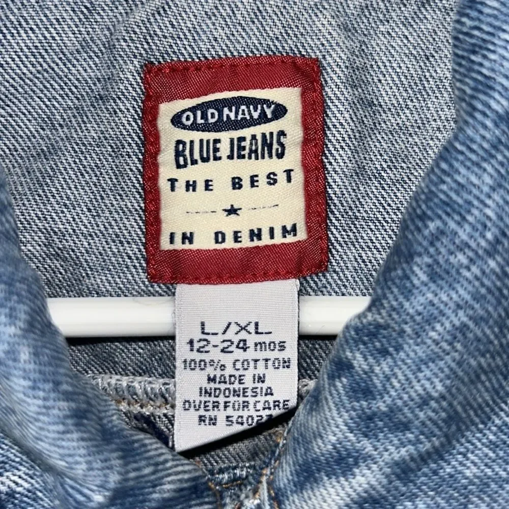 Old Navy Kids Baby  Blue Jeans Jacket(Size 12-24 months)